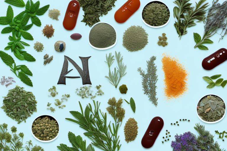 A variety of herbs