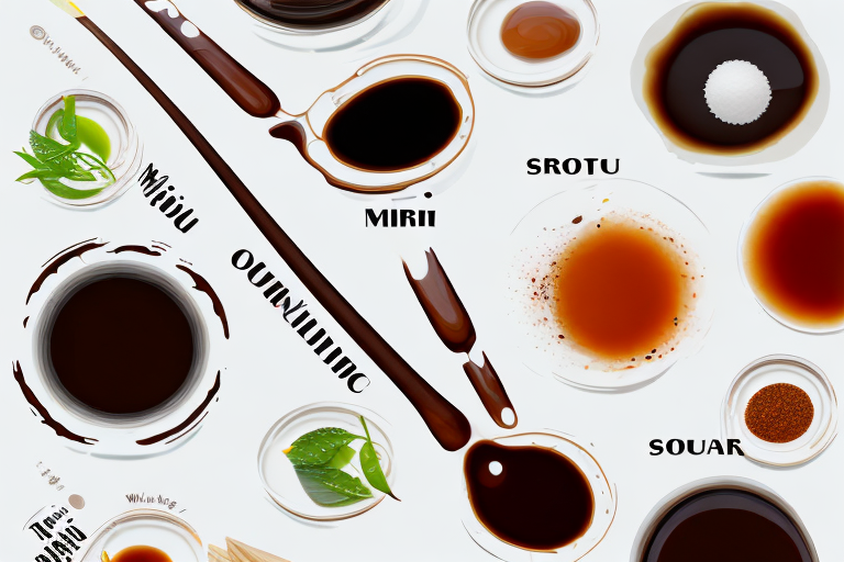 A variety of fresh ingredients - such as soy sauce