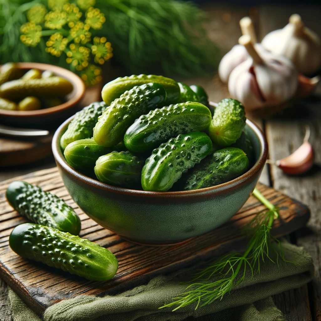 Gherkins. Types of Pickles