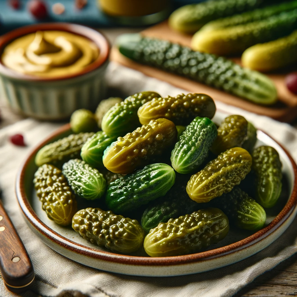 Cornichons. Types of Pickles.