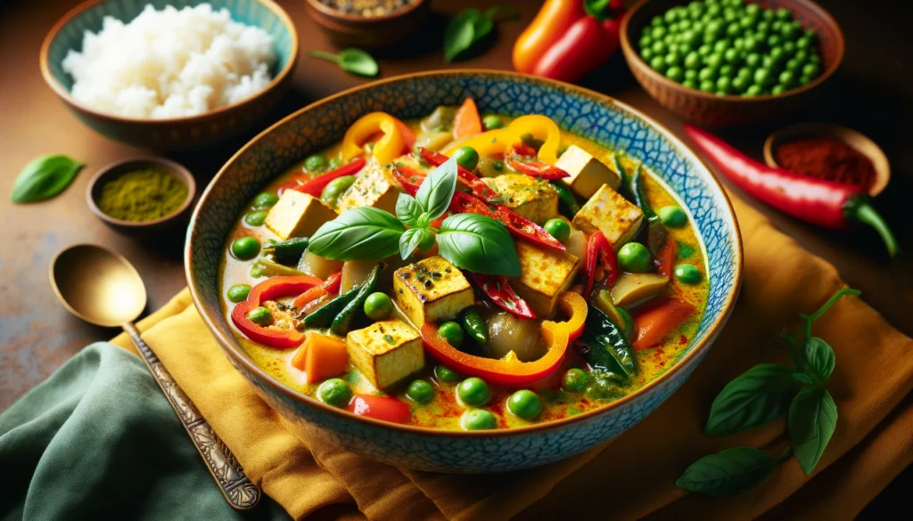 Thai Green Vegetarian Curry with Tofu